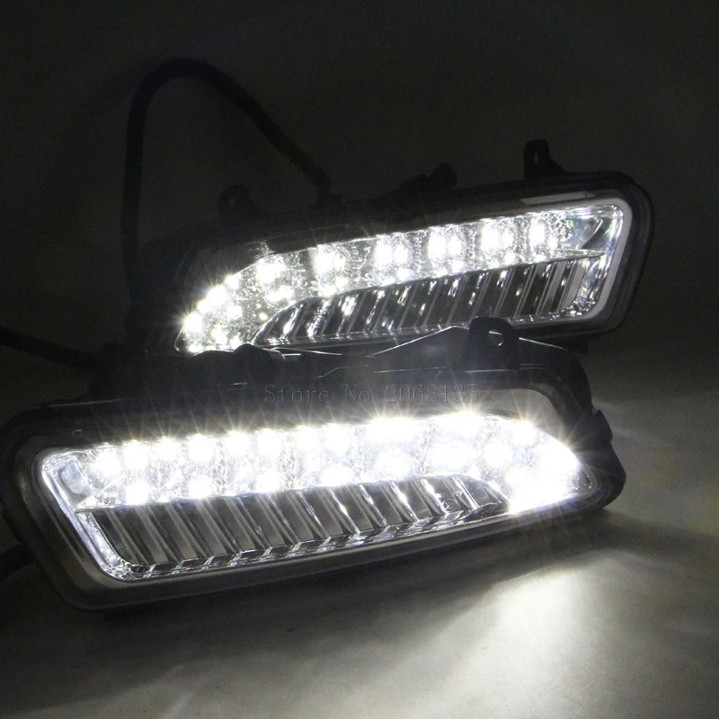 

LED Car DRL Daytime Running Lights with black matt Fog lamp hole For 2010-2013 Volkswagen vw Polo Hatchback Waterproof style