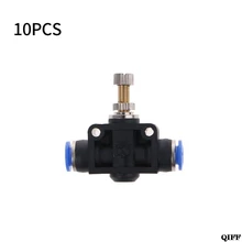 10 шт./компл. LSA-06 пуш-ап-в Скорость Управление; 6 мм воздушного потока герметичный Управление клапан разъем 360 Вращение трубы аксессуары MAY28