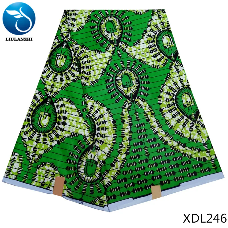 LIULANZHI Анкара восковая ткань s Новое поступление африканская настоящая восковая ткань полиэстер восковая ткань для платья XDL234-XDL249 - Цвет: XDL246