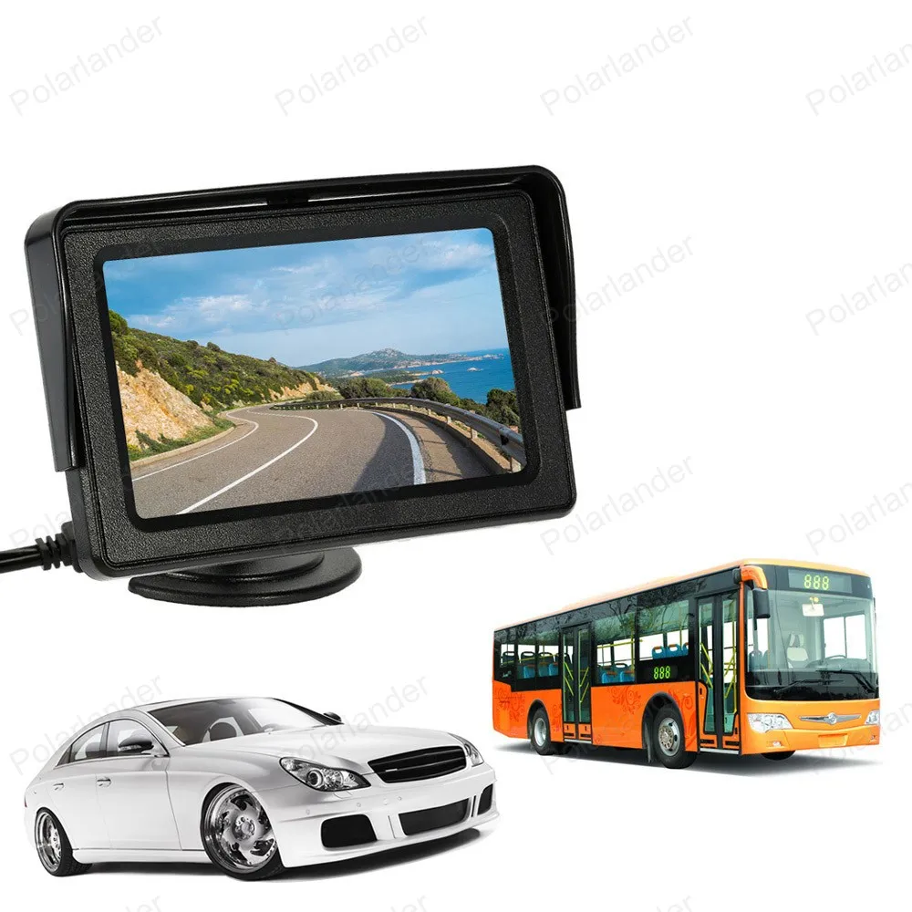 Горячая продажа 4,3 дюймовый цифровой ЖК-дисплей TFT автомобильная система заднего вида с беспроводной передача видео и мини-камера