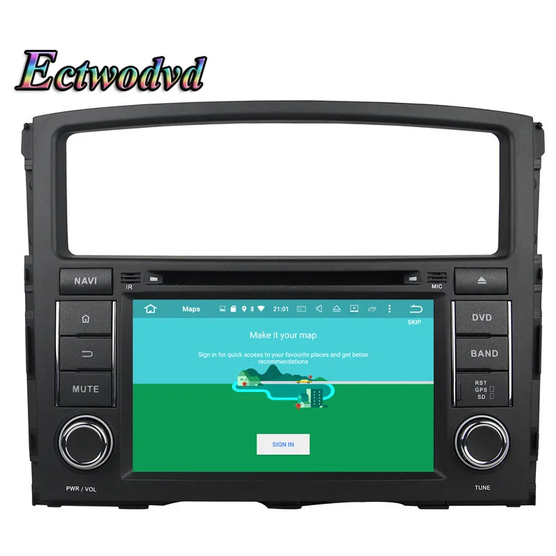 Perfect Ectwodvd Octa Core 4G RAM 64G ROM Android 9.0 Car Multimedia DVD Player GPS HeadUnit for Mitsubishi PAJERO V97/V93 (2006-2011) 0