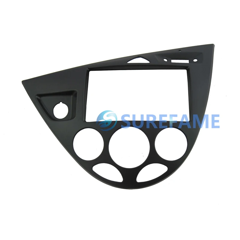 Двойной Din Aftermarket DVD фасции Для Ford Focus MK1/Fiesta LHD радио приборная CD отделка установочный комплект Лицевая панель объемный 2Din - Название цвета: Black