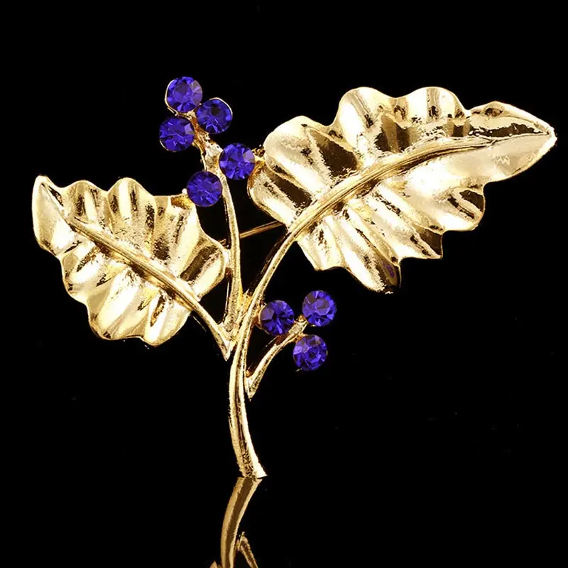 Leaf Brooch PFS Korea High end New Leaves Clothing Accessories Fashion