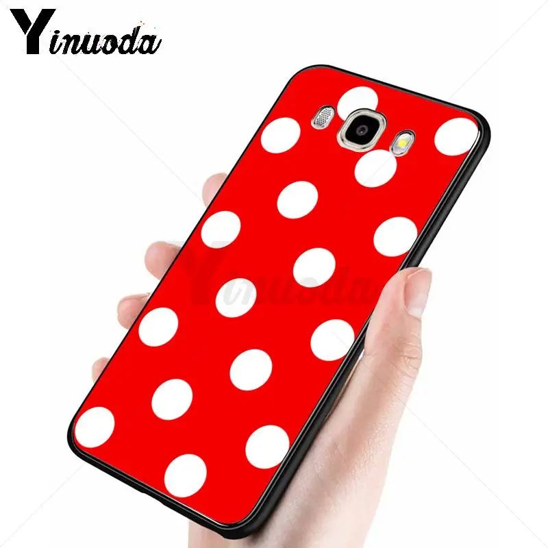 Red Black Gold Polka dots Dot