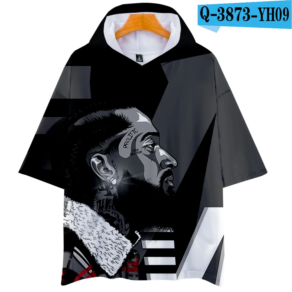 Nipsey hussle 3D толстовки Новая модная футболка с короткими рукавами лето/весна крутая и дышащая футболка с короткими рукавами - Цвет: C