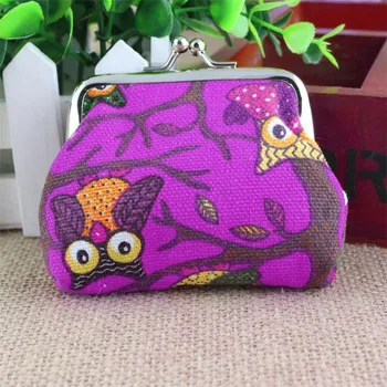 

Fashion Animal print Women Lovely Style Lady Small Wallet Hasp Owl Purse Clutch Bag porta moedas das mulheres#30