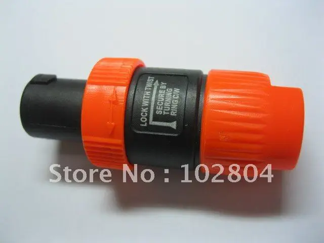 

Speakon 4 Pin Male Plug Compatible Audio Cable Connector Red Color SL5288 Hot Sale High Quality 30 Pcs Per Lot