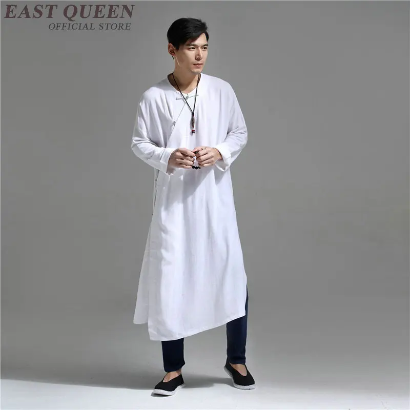 Одежды стиля Востока для мужчин китайский традиционный костюм для мужчин в стиле ханьфу, восточном стиле Одежда Мужские льняные костюмы KK2265 Y