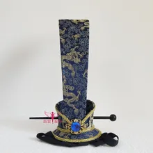 7 видов конструкций Высокая тиара ручной работы мужской Тиара для волос Древние китайские три царства период парик принца коронкуска платье ханьфу