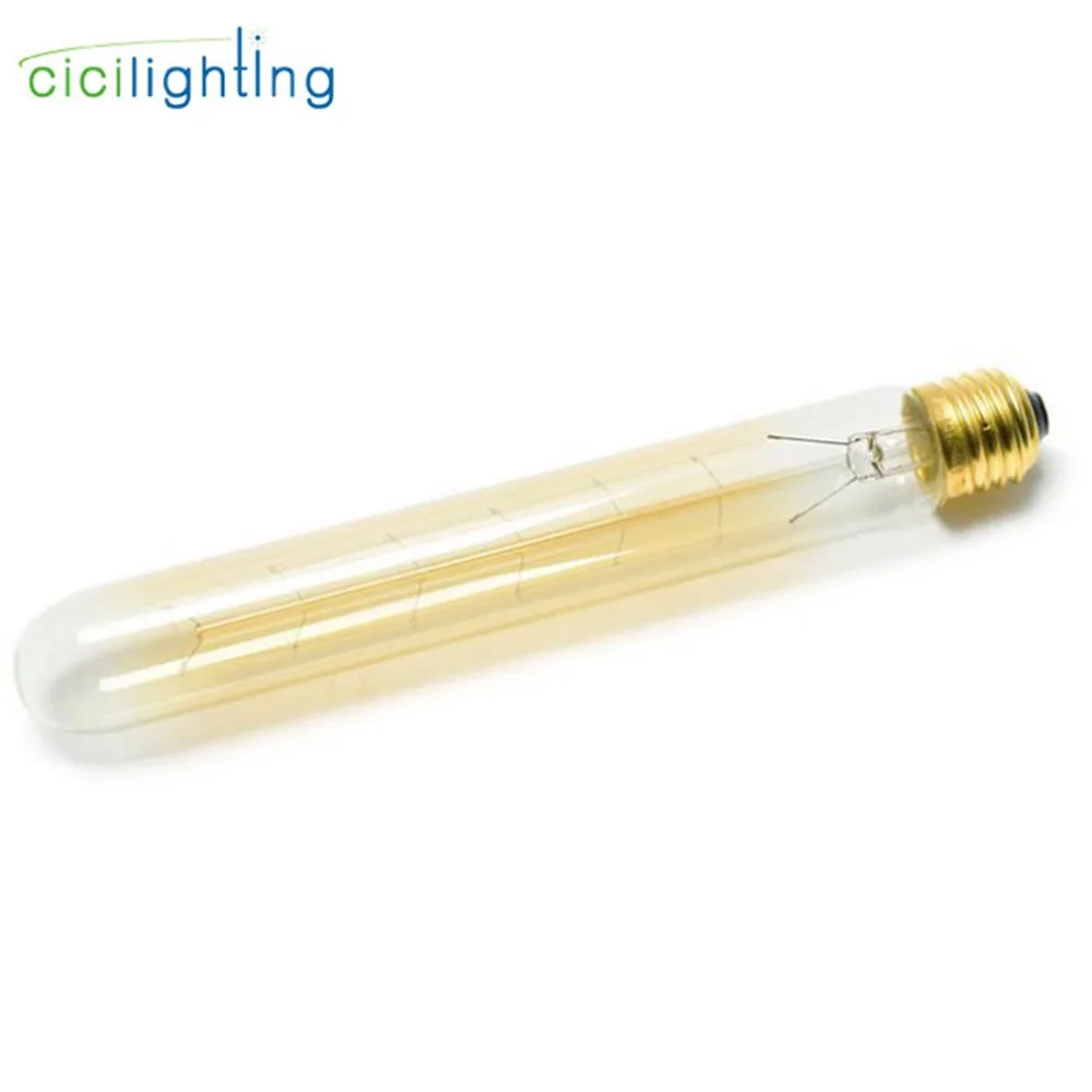 Винтажные лампочки Эдисона L22.5cm E27 T225 220V 230V лампы накаливания 40W антикварный Ретро