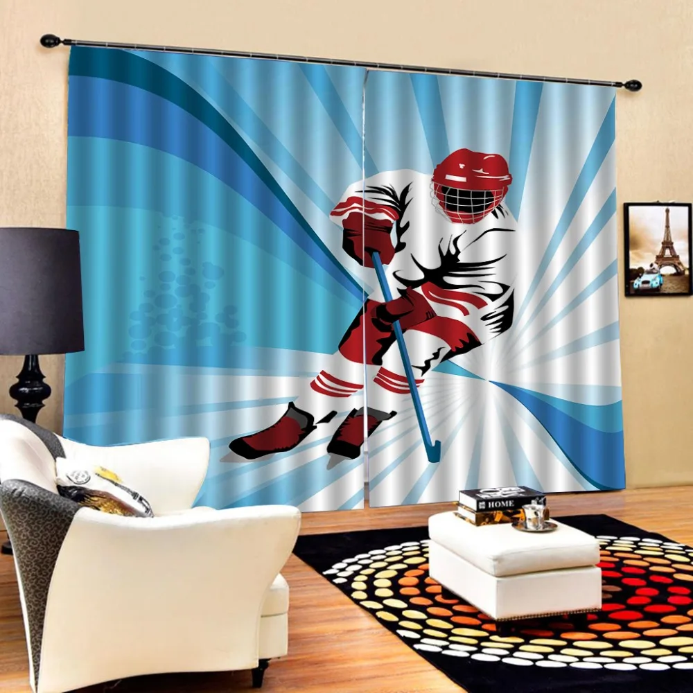 

photo Blackout Window Drapes Luxury 3D Curtains For Living room Bed room Office Hotel Home Sports curtains
