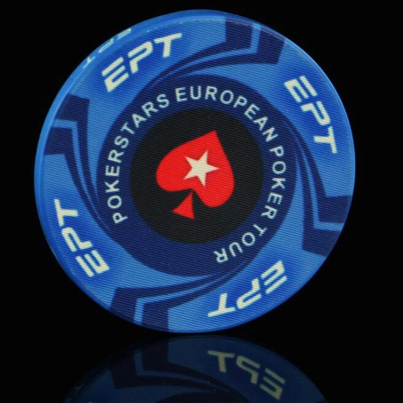 

EPT Poker Chips 9pcs/set Hot Design 10G Ceramic Playing Cards Poker Game Chips For Entertainment Gambling
