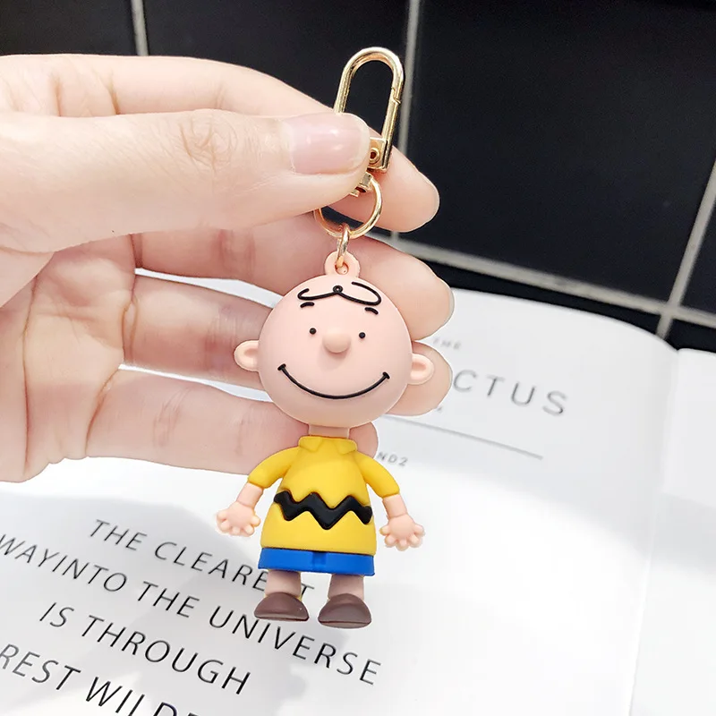 

Cartoon Charlie Brown Key chain For ladies Creative Car Bag Accessories Animation Keychain Boyfriend gift 2019 Fashion High qual