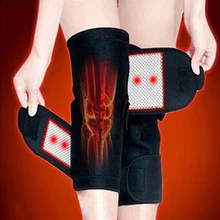 1 пара Турмалин Самонагревающиеся наколенники Магнитная терапия наколенник Поддерживающий Пояс коленный массажер