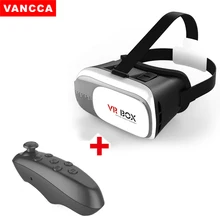 Virtual Reality Google Cardboard VR BOX 2 3D Glasses VR Headmount + Bluetooth Wireless mouse gamepad enjoy 3D movies and games