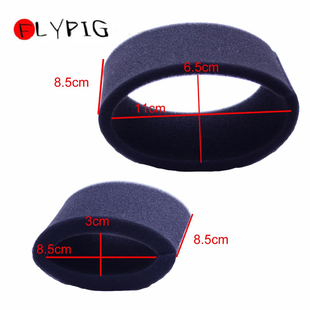 

FLYPIG New Motorcycle Black Air Filter Cleaner Foam Sponge Replacement for Honda CG125 Moped Scooter Dirt Bike Motorcycle D25