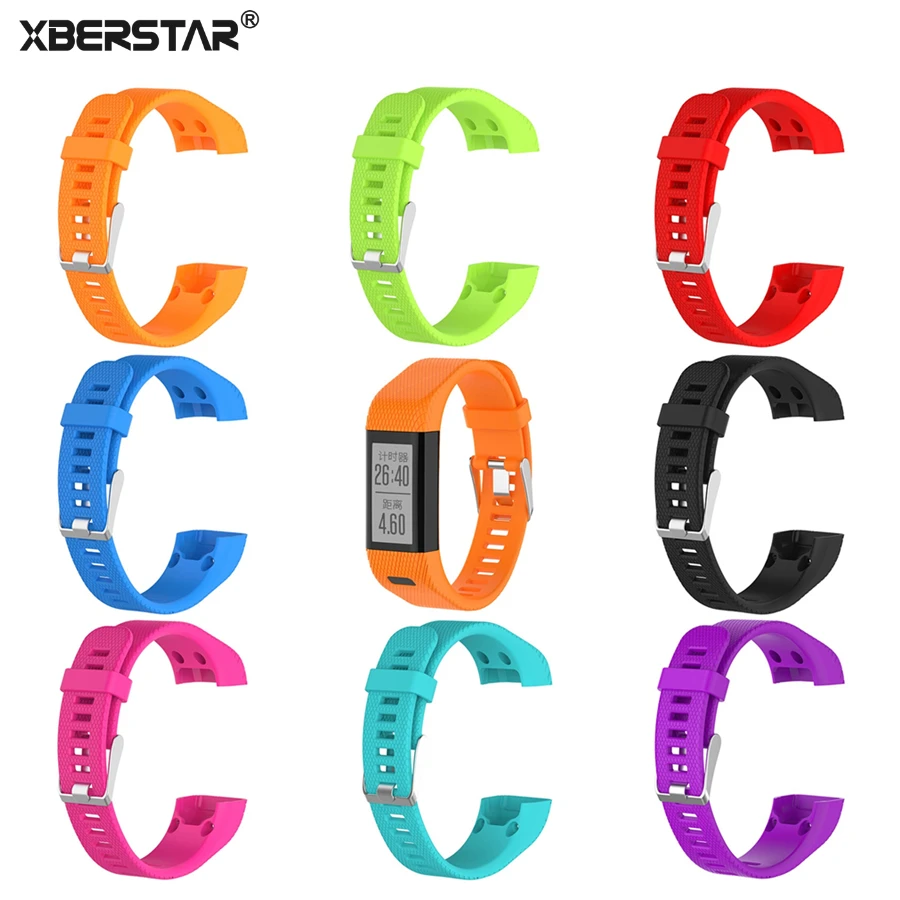 Ремешок XBERSTAR для наручных часов Garmin Vivosmart HR PLUS + силиконовый ремешок X40 браслет