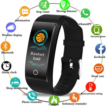 

LIGE Smart Watch Men Fitness Tracker Pedometer Blood Pressure Heart rate Monitor Waterproof Sport Smart Bracelet For Android IOS