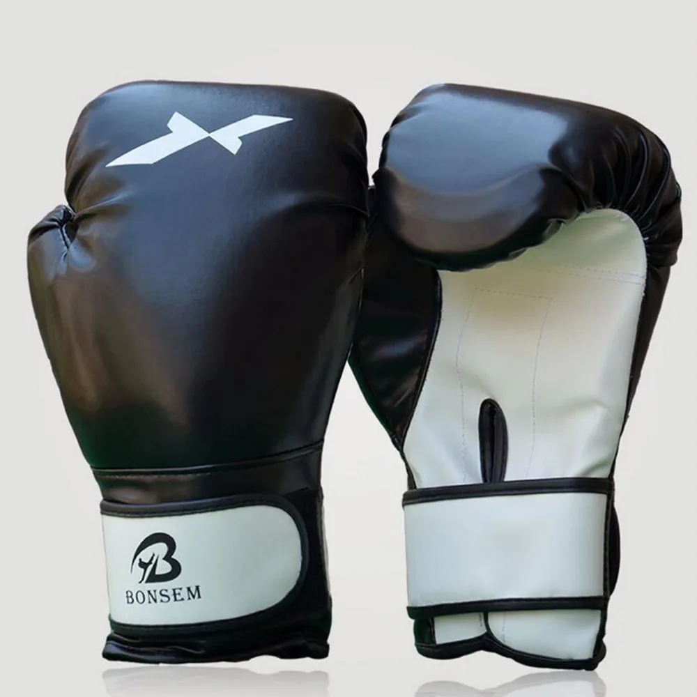 

1 Pair Training Boxing Gloves New Style Boxing Mitts Sanda Karate Sandbag Taekwondo Fighting Hand Protector Gloves Hot