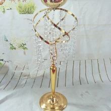 10 шт./лот, металлическая ваза для цветов, украшение дома, Floreros Mariage, стойка для свадьбы, настольная, центральный пол, дорога, свинец, с нитями