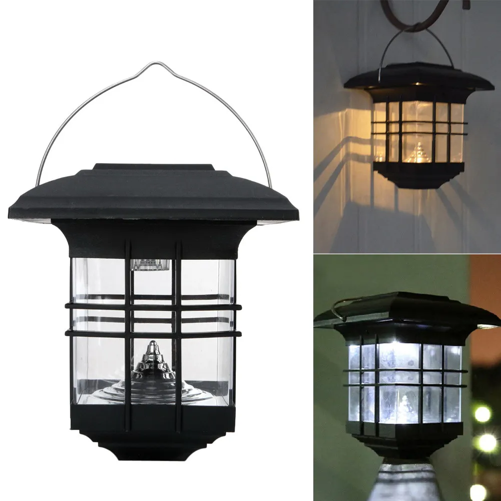 

Solar Power LED Lamp Outdoor Garden Landscape Path Way Hook Lamp Landscape Path Way Hook Lamp Wall Mount Lantern Tent Lights