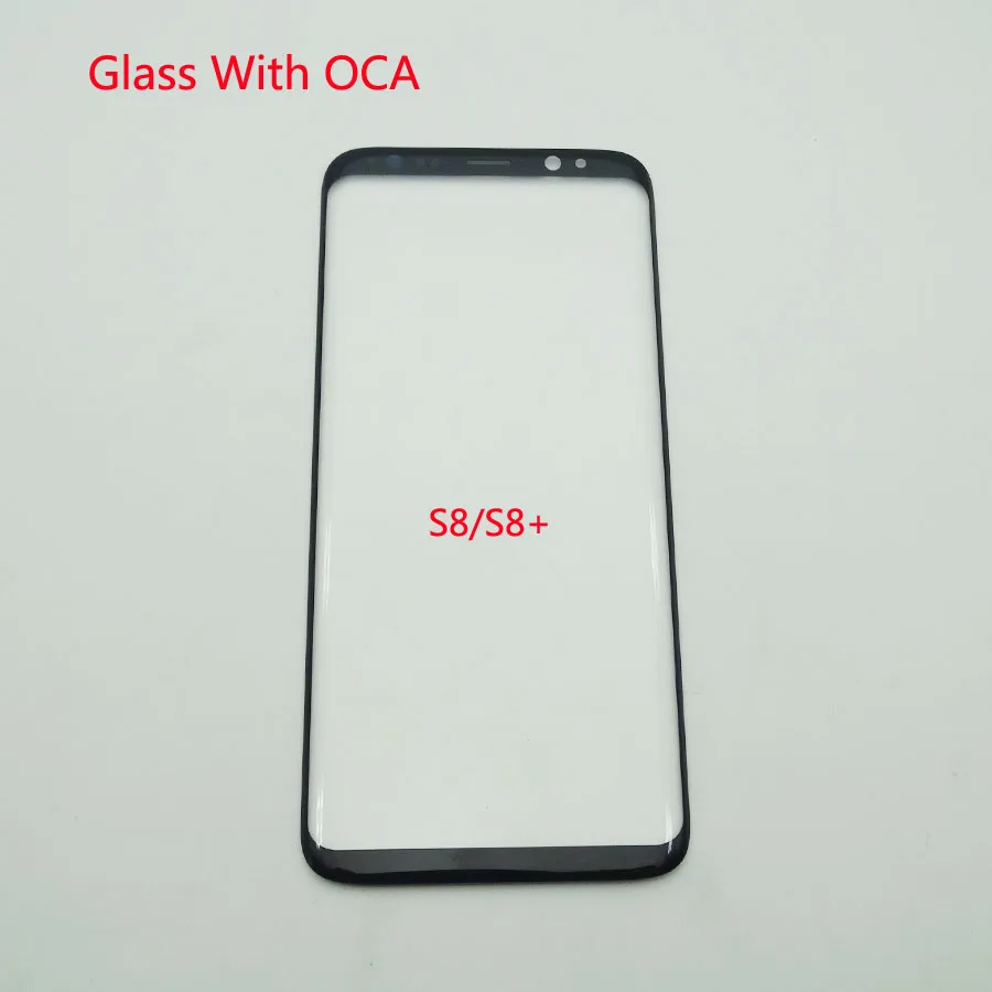 5 шт./лот, ЖК-дисплей, Передний сенсорный экран, стеклянный объектив с OCA, клей для samsung Galaxy s8 G950/S8+ S8 Plus G955, внешнее стекло+ oca пленка
