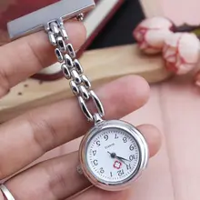 Зажим медсестры доктор Подвеска "лунный свет" Карманный кварц красный крест брошь медсестры часы брелок Висячие медицинские часы