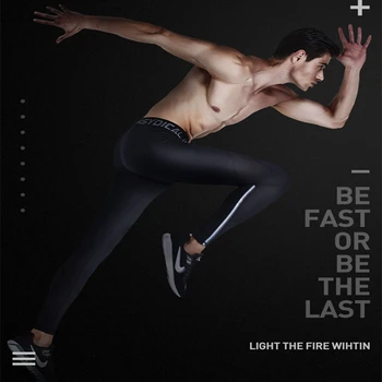 

Men Sport Pants Hot Fitness And Crossfit Skinny Pants Black Running Pants Jogger Sportswear Compression Sweatpants