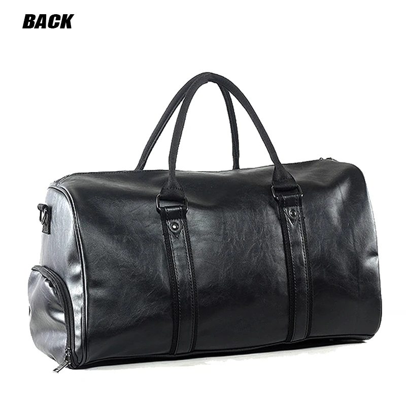 Men's Leather Sports Training Bag Durable Gym Bags for Men Fitness Military Training Handbag Leather Travel Luggage Tote