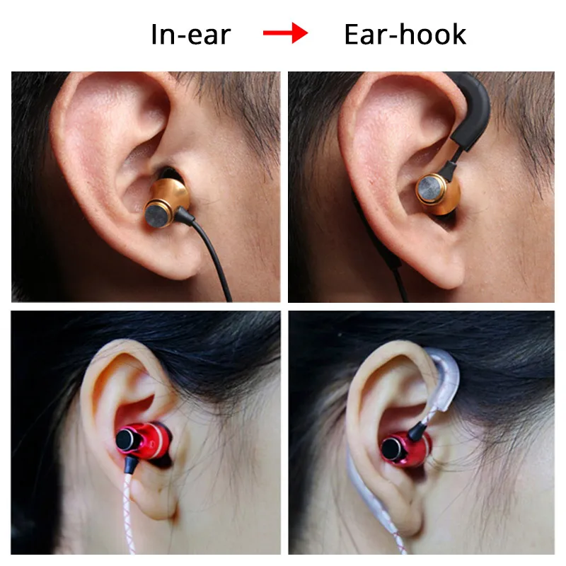 Аксессуары для наушников комплект мягкий силиконовый наушник Крюк для спорта Бег Защита Наушники для DIY Проводная гарнитура зажим петли