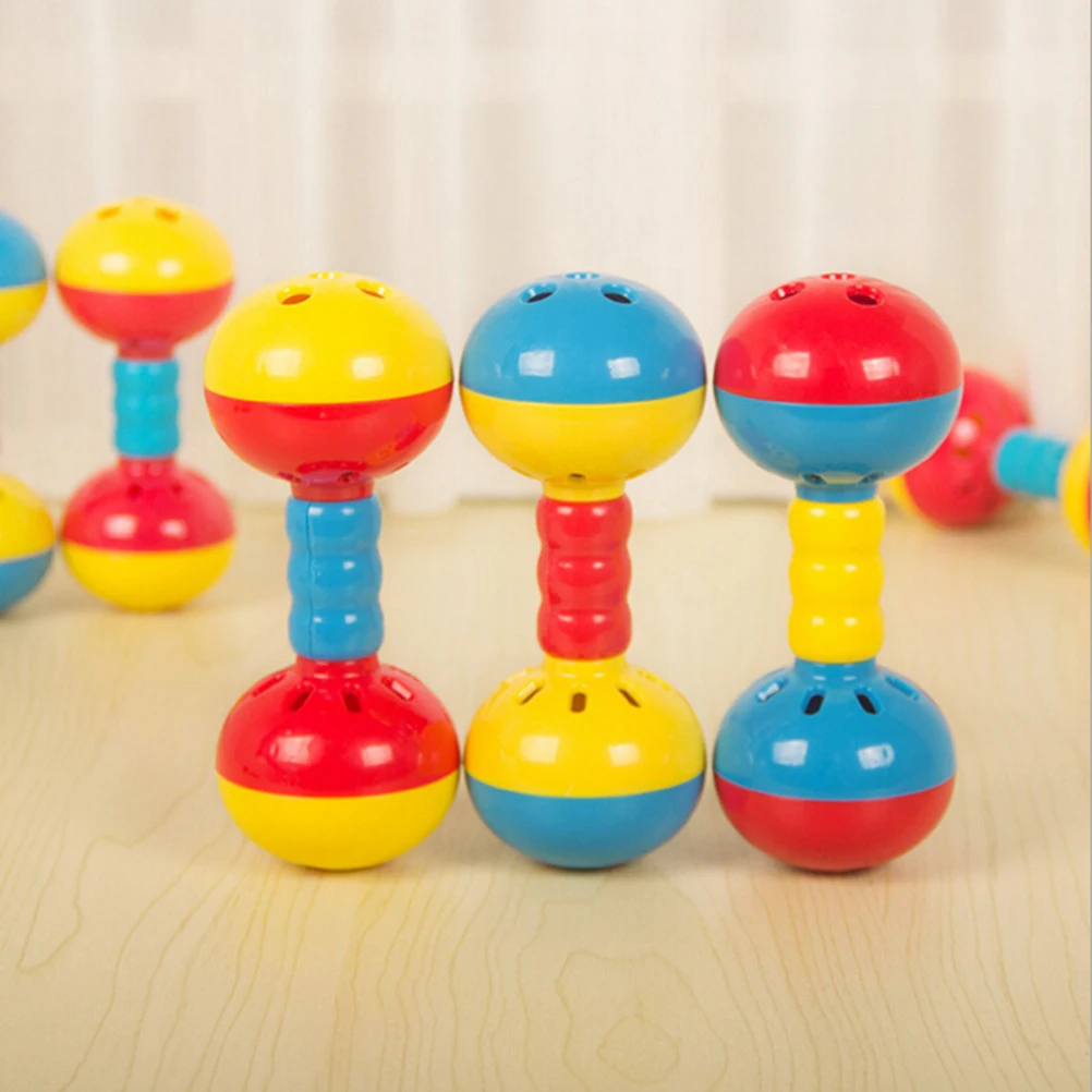 1PCS New Cute Baby Rattles Plastic Baby Toys Hand Shake Bell Ring Toys Baby Educational Toys