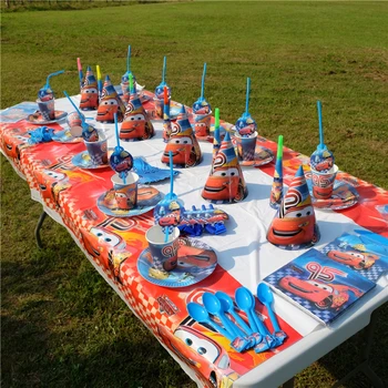 

Hot Cartoon Disney Cars Theme Kid Birthday Party Decoration Set Theme Party Supplies Family Party Baby Shower Party Supplies