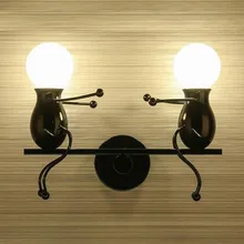 Современная Очаровательная люстра креативная железная лампа элегантные Настенные светильники вешалка