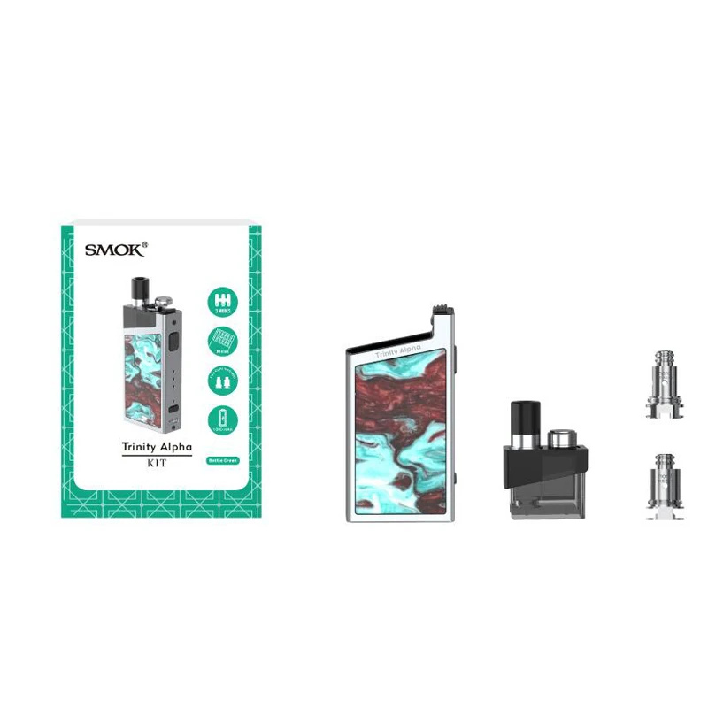 Оригинальный комплект системы SMOK Trinity Alpha Pod с батареей 1000 мАч 2 8 мл картридж Nord Mesh