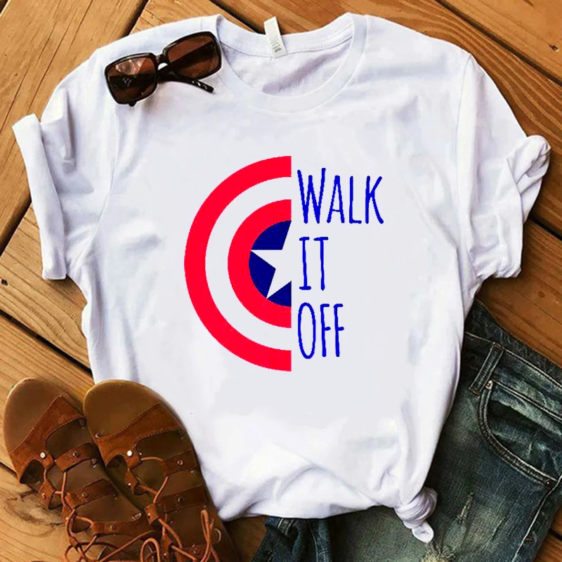 

2019 New T Shirt Women Marvel Movie Avengers Endgame Vogue Print T-shirts Short Sleeve Harajuku Style Tshirt Streewear Clothing