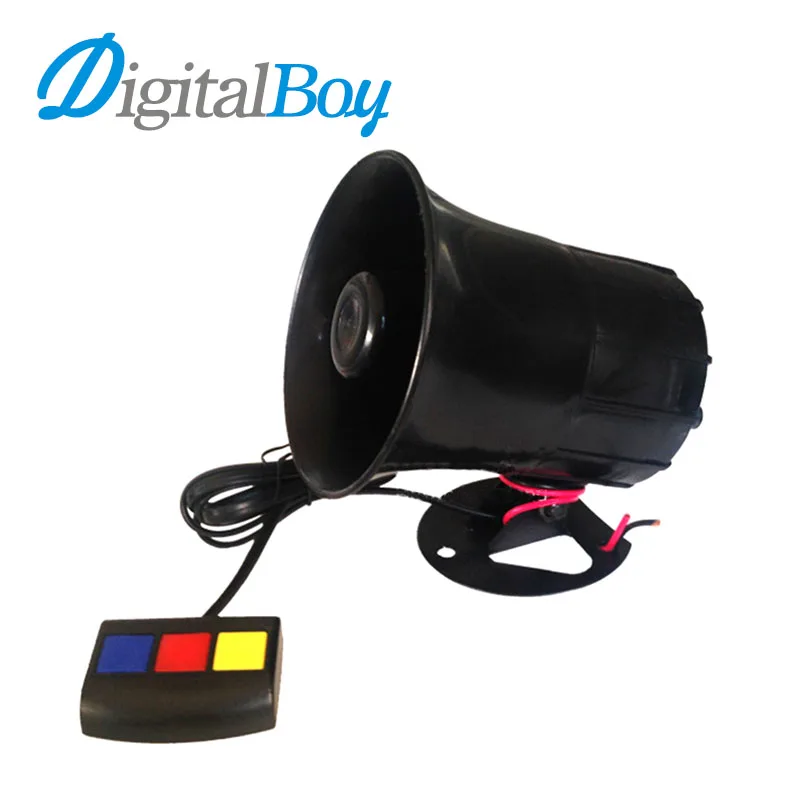 

Digitalboy Car Security 30W Loud Car Horns 12V 3 Tones Sounds Vehicle Loud Siren for Car Motorcycle Truck Construction Vehicles