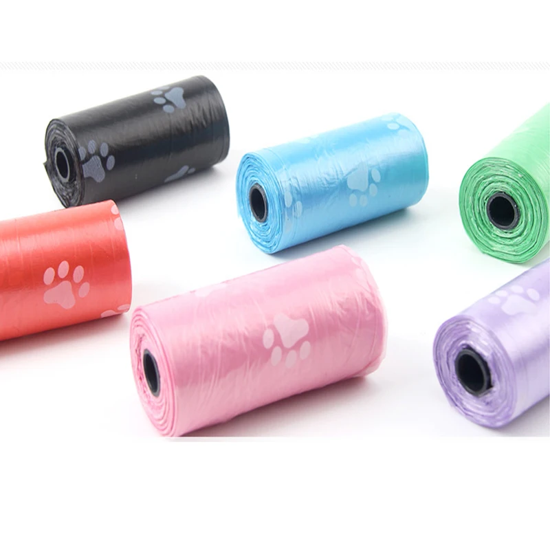 15Rolls 300pcs printing Pet garbage bags Pouch pickup Dogs pick up their dung Shit bag environmental protection Shit garbage bag