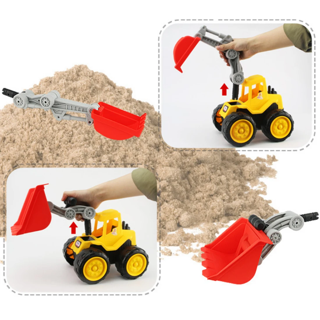 Пляжный экскаватор Детский Большой Machineshop грузовик серия Моделирование дети необычные летние пляжные песочные игры игрушки-цвет случайный