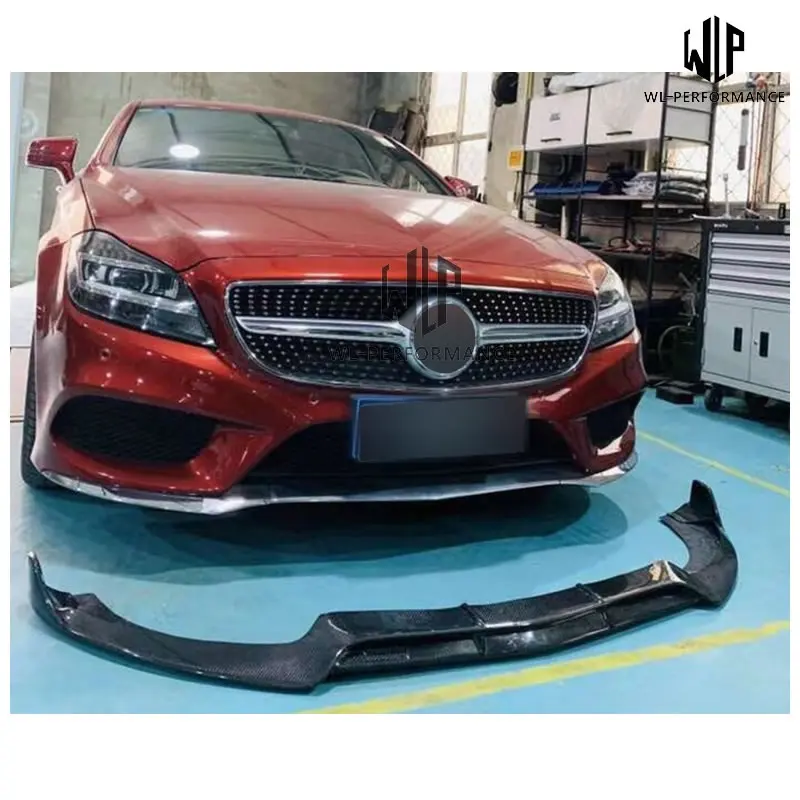 W218 CLS углеродное волокно передний бампер для губ задний диффузор боковая юбка задний спойлер для Mercedes-Benz W218 BRABUS стиль 2010-2013