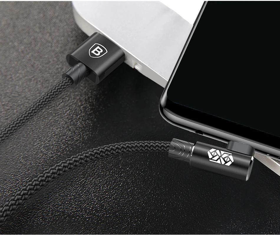 Baseus, Реверсивный кабель Micro USB, быстрая зарядка, зарядное устройство, микро Провод, Кабель Microusb для samsung, Xiaomi, Android, кабели для мобильных телефонов