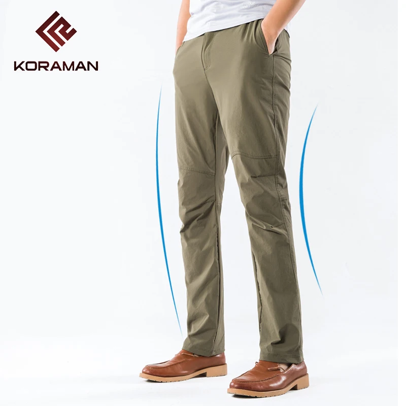 KORAMAN summer waterproof pants plus size outdoor men trousers Camping