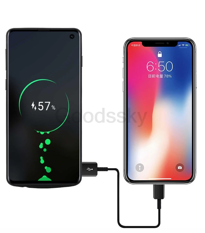 Case de Energia para Samsung Carregador de Bateria à Prova de Choque Galaxy Plus S10e Ultra Nota 10 Mais 8 9 Case Usb Power Bank s8 s9 S10 S20 18 s9 s10 s20 plus s10e s20 ultra