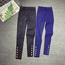 Дешевая Новинка весна осень Горячая Распродажа женские модные повседневные джинсовые брюки XC6