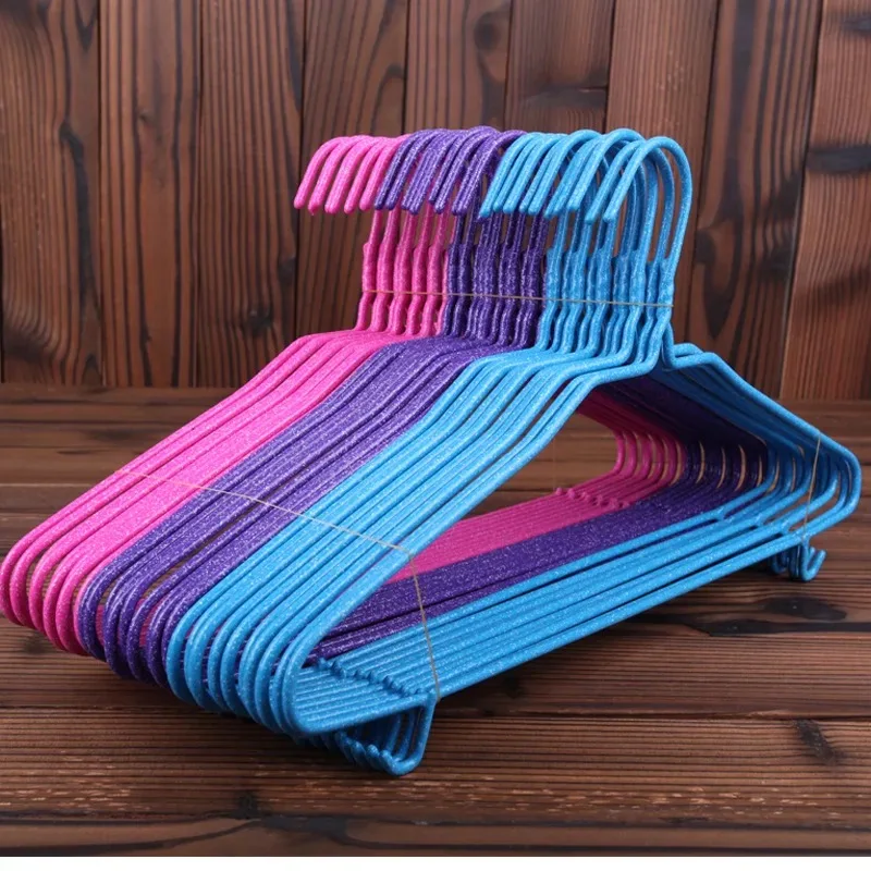

Hot Sale High Quality Stainless Steel 10PCS/Lot Hangers For Children Adult Clothes Pants Shirt Coat Three Colours