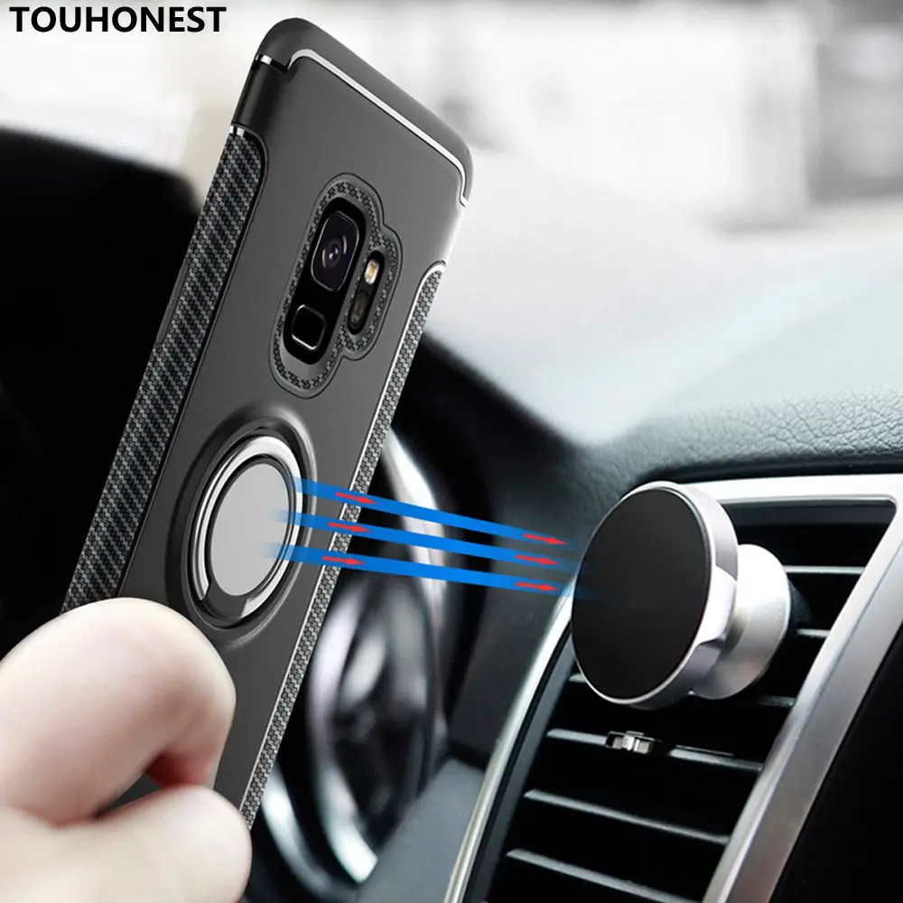 

Shockproof Phone Case For Samsung Note 9 J4 J6 J8 2018 A6 S9 Plus J2 Pro Note 8 J3 J5 J7 2016 Case Stand Holder Finger Ring Case
