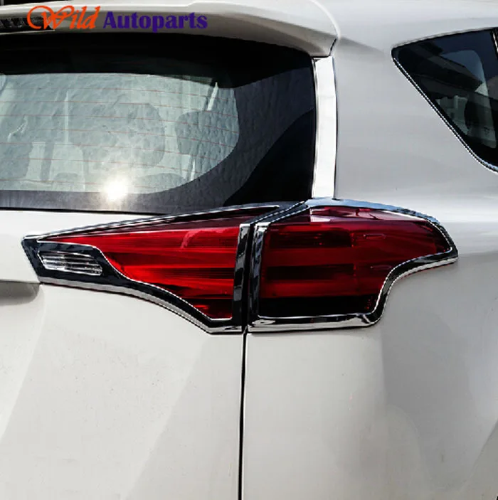 2pcs ABS Chrome Rear Light Cover Trims Tail light ...