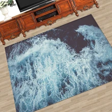 Zeegle Wave коврики напольные фланелевые ковры для гостиной спальни прикроватные коврики Противоскользящие коврики для кофейного стола коврики для ванной комнаты