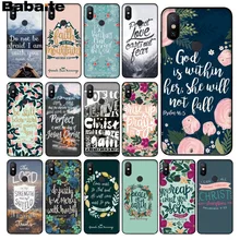 Babaite verso de la Biblia Filipenses Jesucristo cristiano teléfono funda para xiaomi mi 6 8 se A1 A2 Lite mi 5 mi 8Lite mi x2 2S Max2 3(China)