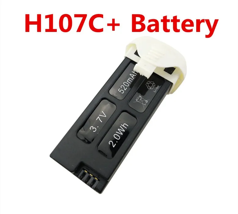 Hubsan X4 PLUS H107C + аксессуары для батареи квадрокоптера аккумулятор 3 7 V 520mah 02|hubsan x4|hubsan