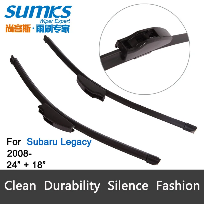 Wiper blades for Subaru Legacy (from 2008 onwards) 24"+18" fit standard